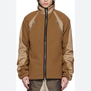 Arnar Már Jónsson Tan Fleece Track Jacket size M